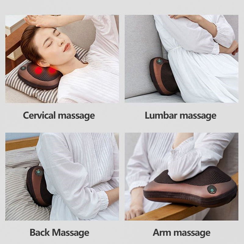 Massage Pillow Shiatsu 3 speed Head Relax Electric Shoul Back Neck